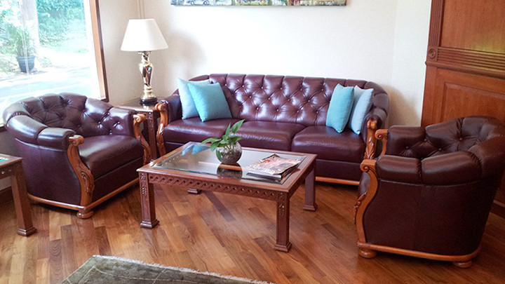 3 Seater<br/>Leather Sofa